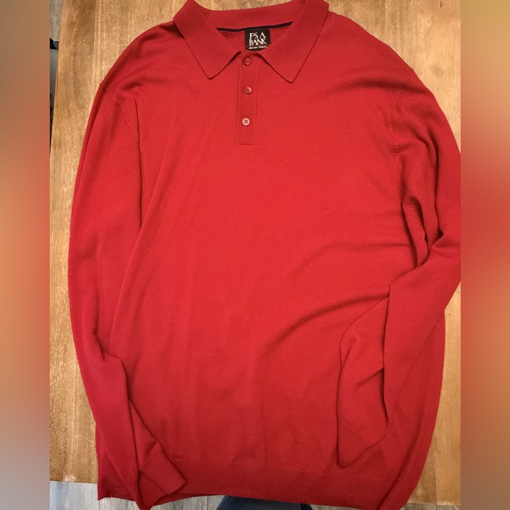 Jos. A. Bank Vibrant Red Polo Shirt